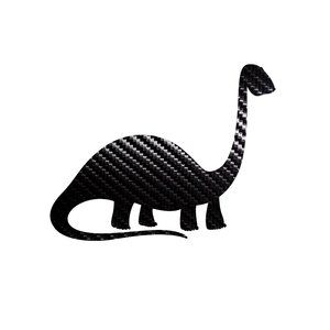 4 Pack Dinosaur Sticker Black Carbon Fiber Vinyl Decal Logo Laptop Window